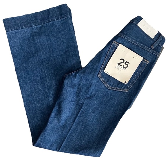 Re/Done NWT Denim Jeans Size 25 US
70s Wide Leg Pocket in True Rinse Blue - Picture 3 of 13